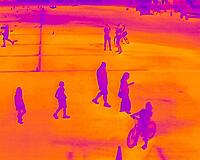 Thermal image of people
