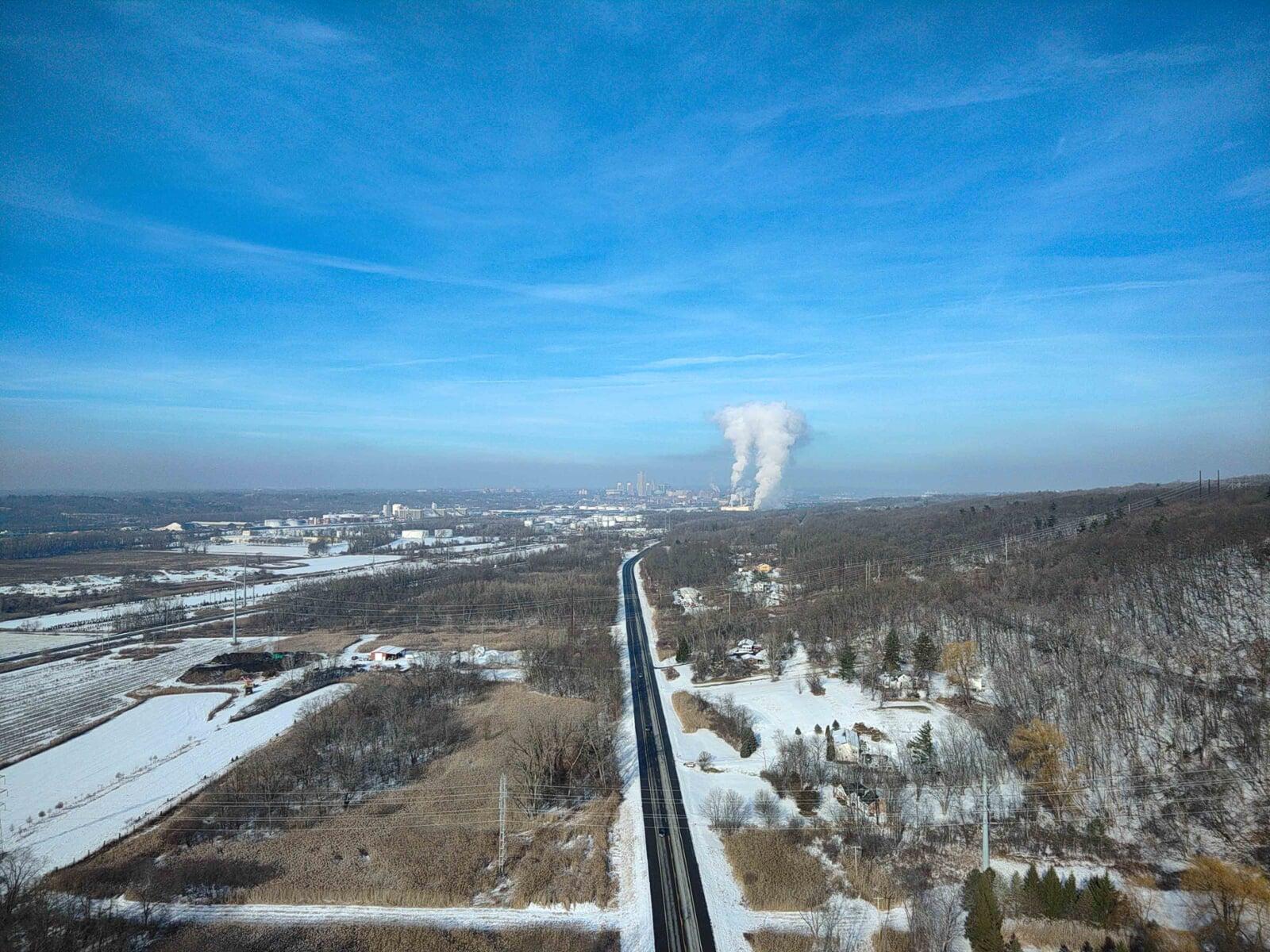 Winter day in Rensselaer NY